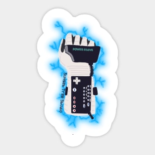 Pixelated Power Glove! Sticker